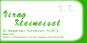 virag kleineisel business card